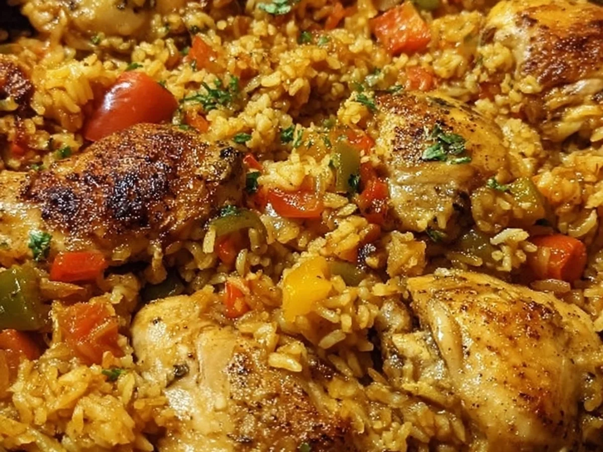 Easy One-Pan Caribbean Chicken & Rice Dinner - Image 2