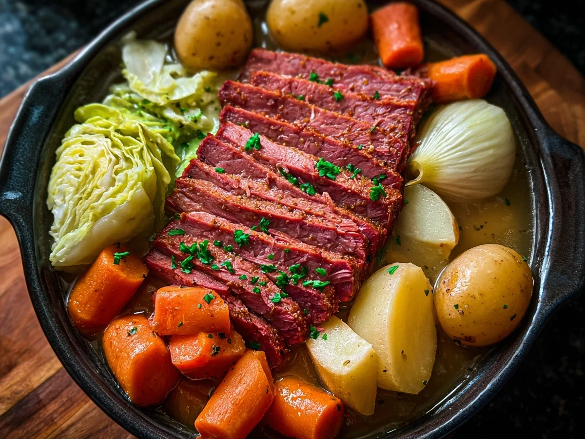 Easy Slow Cooker Corned Beef & Cabbage - Image 2