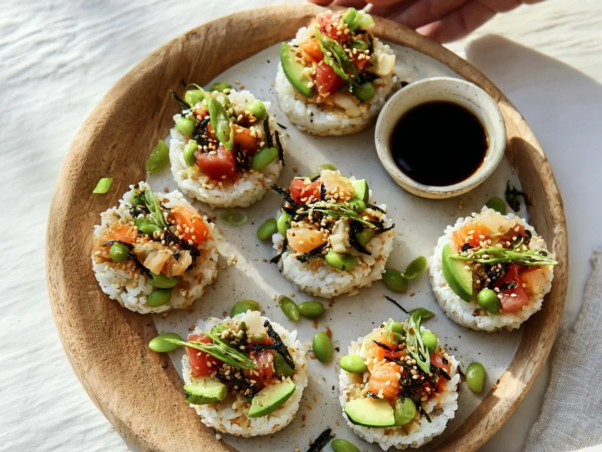 Easy Sushi Cups Recipe: Fresh Bites, No Rolling Mess - Image 1