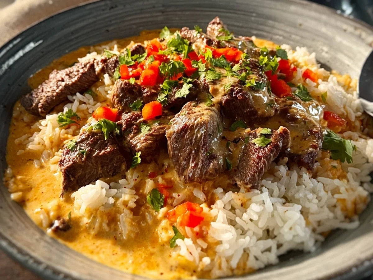 Flavorful Steak Queso Rice: A Comforting Weeknight Dinner - Image 2