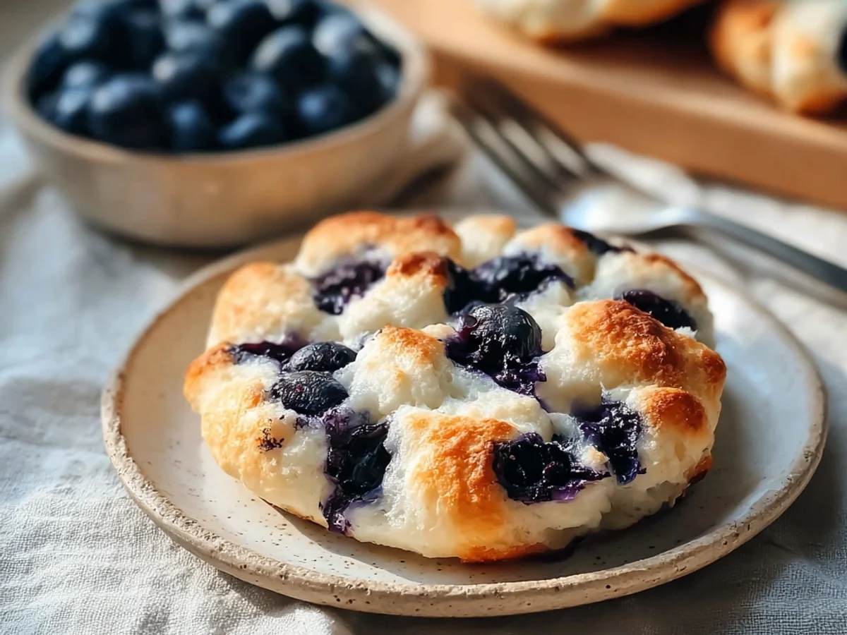 Fluffy Cottage Cheese Blueberry Cloud Bread - Image 2