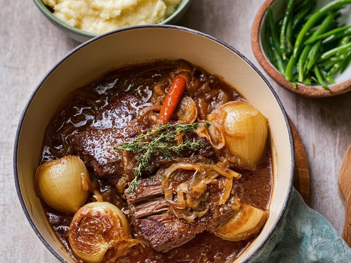 French Onion Pot Roast: Slow Cooker & Dutch Oven Recipe - Image 1