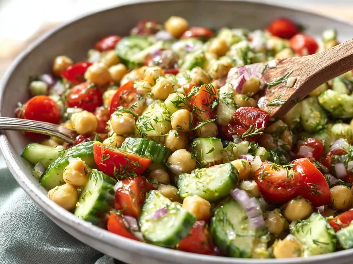 Fresh Chickpea Cucumber Salad: My Quick Summer Fix - Image 1