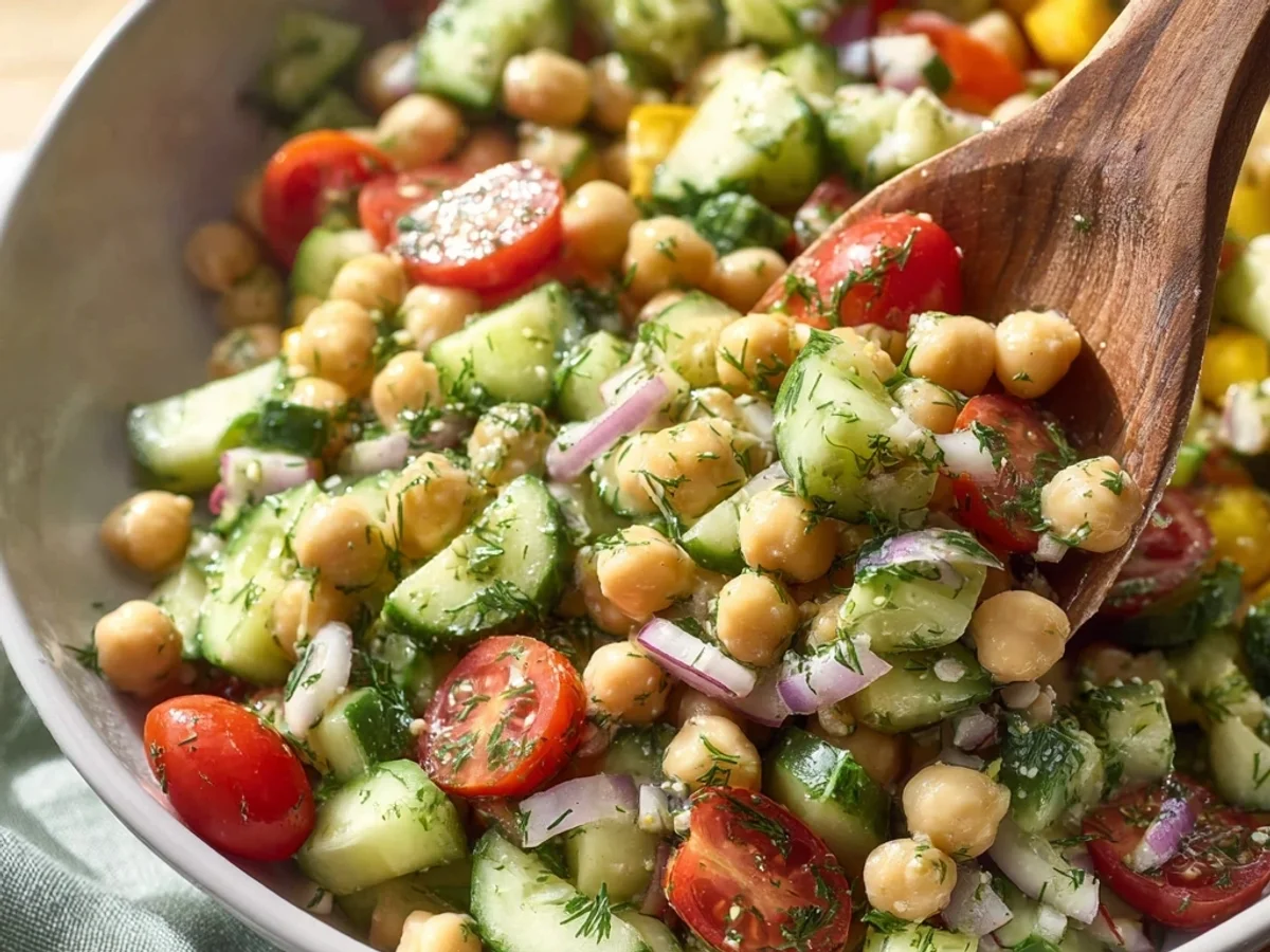 Fresh Chickpea Cucumber Salad: My Quick Summer Fix - Image 2