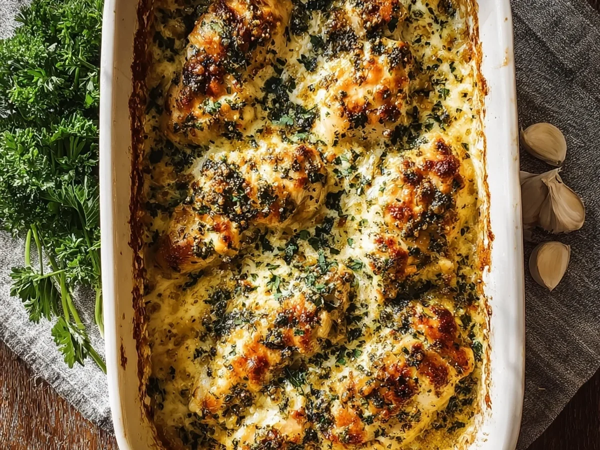 Garlic Parmesan Chicken Bake Easy One-Pan Recipe - Image 2