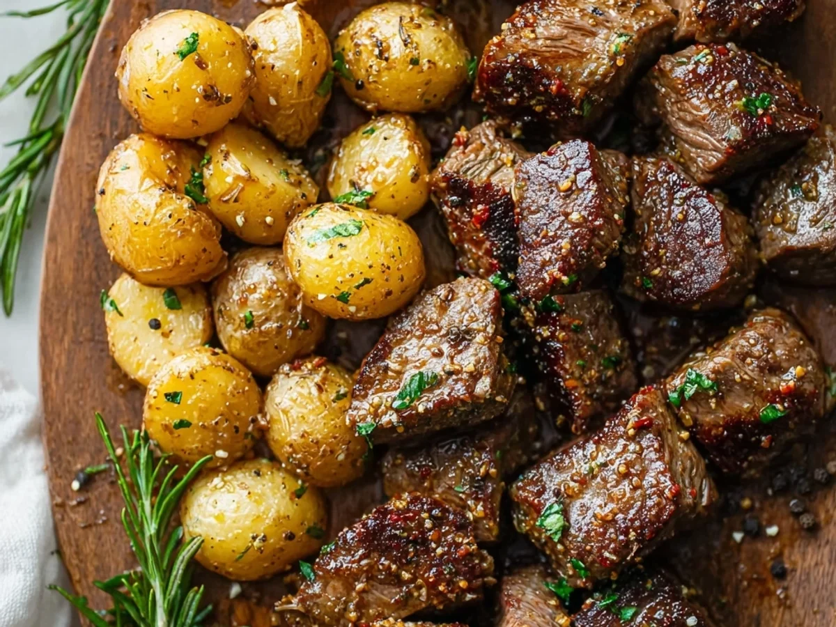 Garlic Steak Bites and Potatoes: Speedy Skillet Meal - Image 2