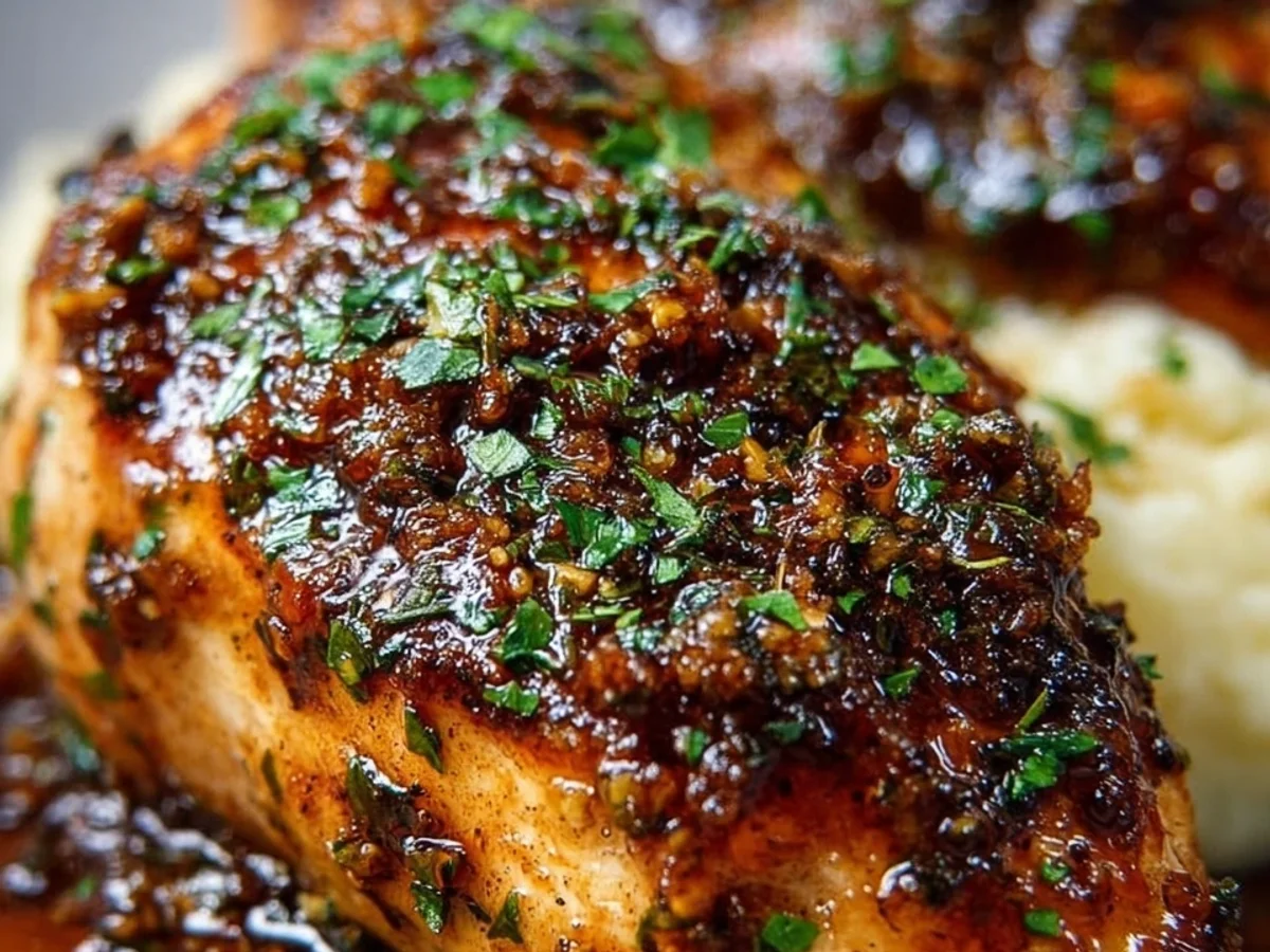 Glazed Garlic Herb Chicken Breasts - Image 1