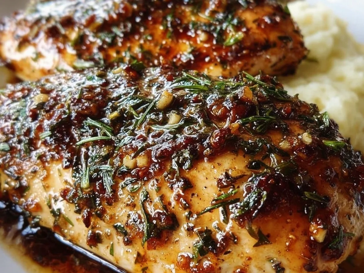 Glazed Garlic Herb Chicken Breasts - Image 2