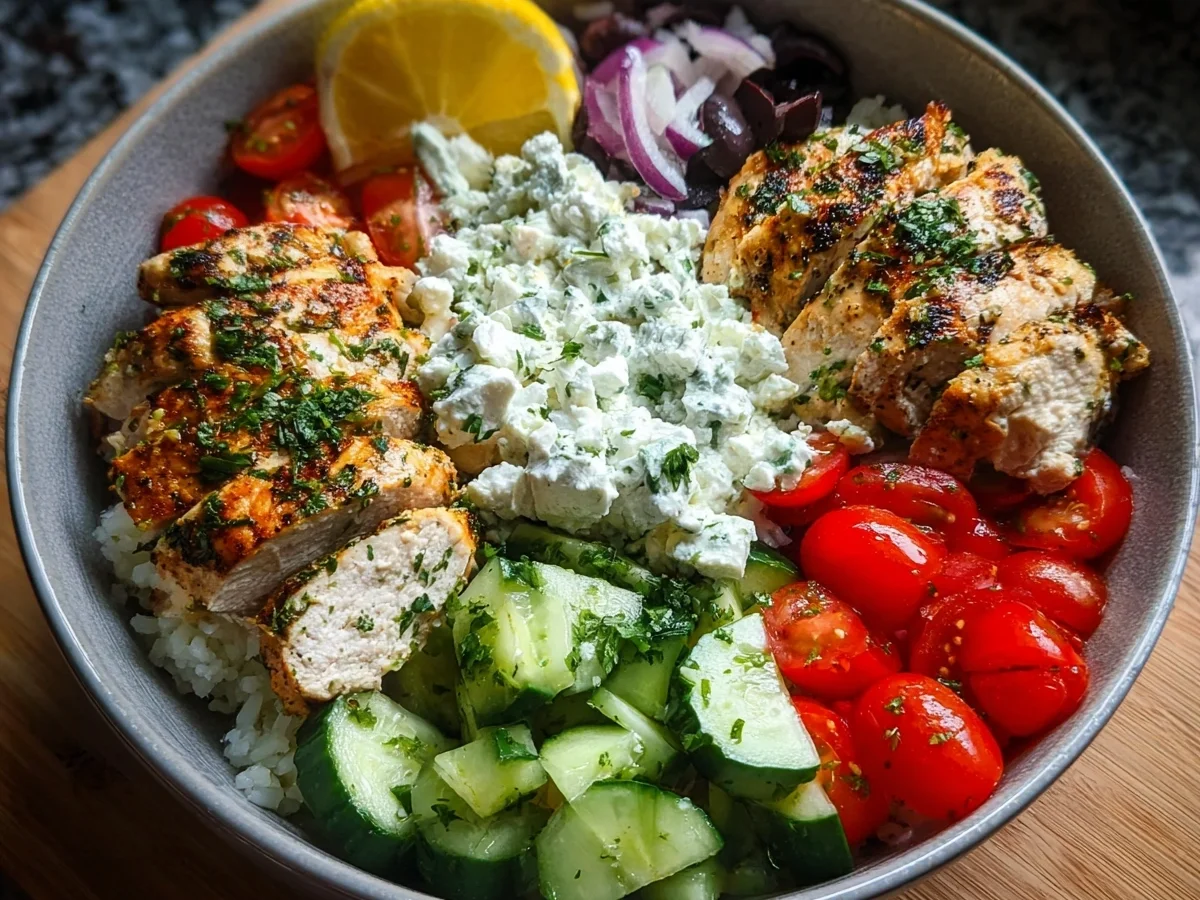 Greek Chicken Bowls for Easy Meal Prep - Image 1