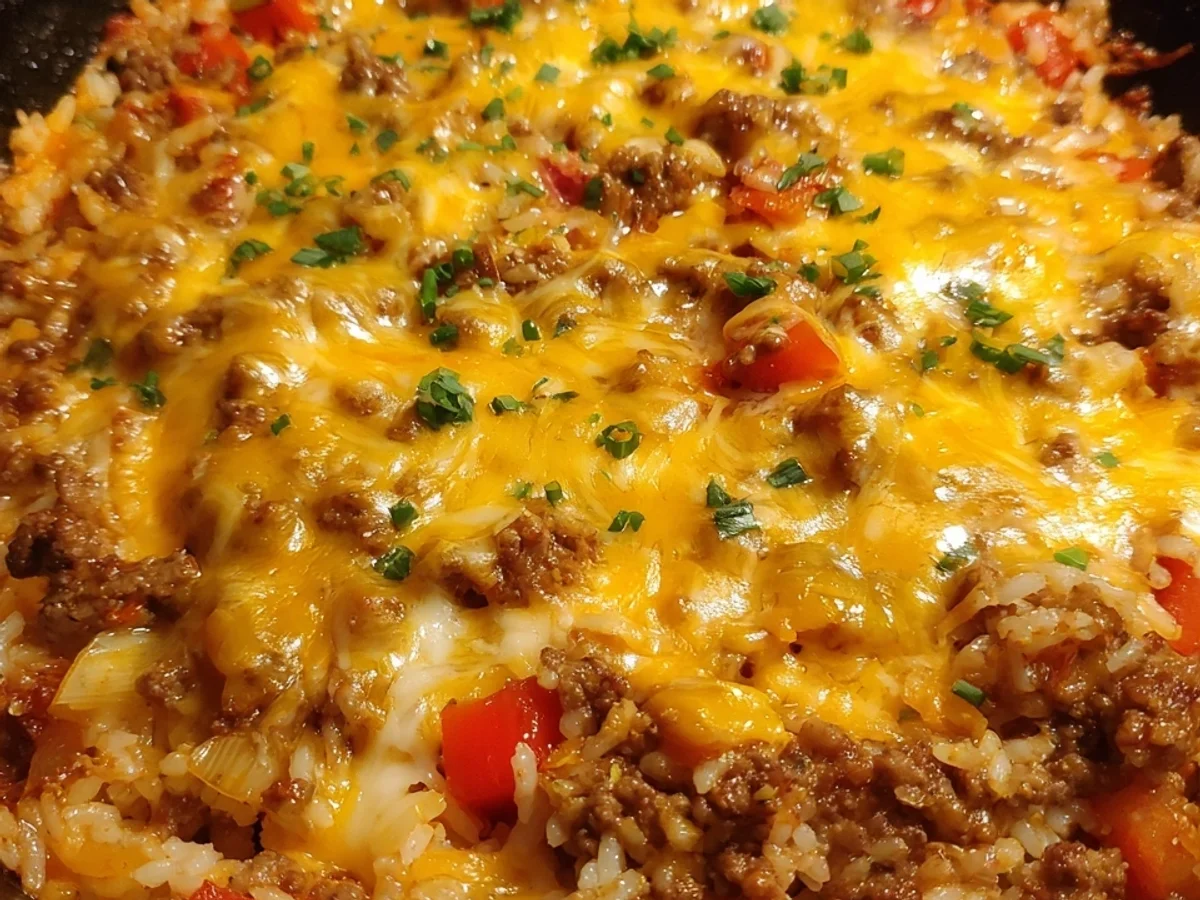 Ground Beef and Rice Skillet: Easy, Hearty Dinner - Image 1