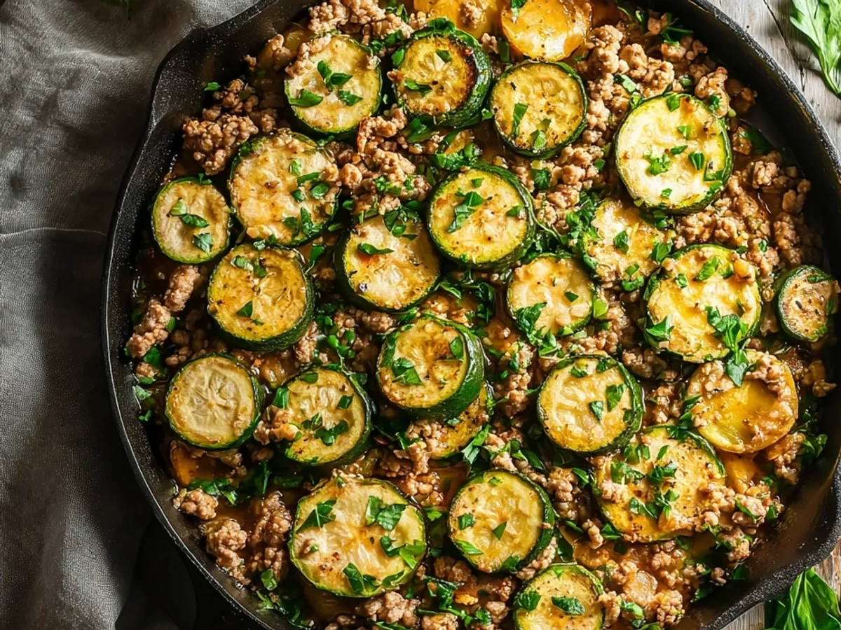 Ground Turkey Zucchini Skillet: Light & Healthy - Image 1