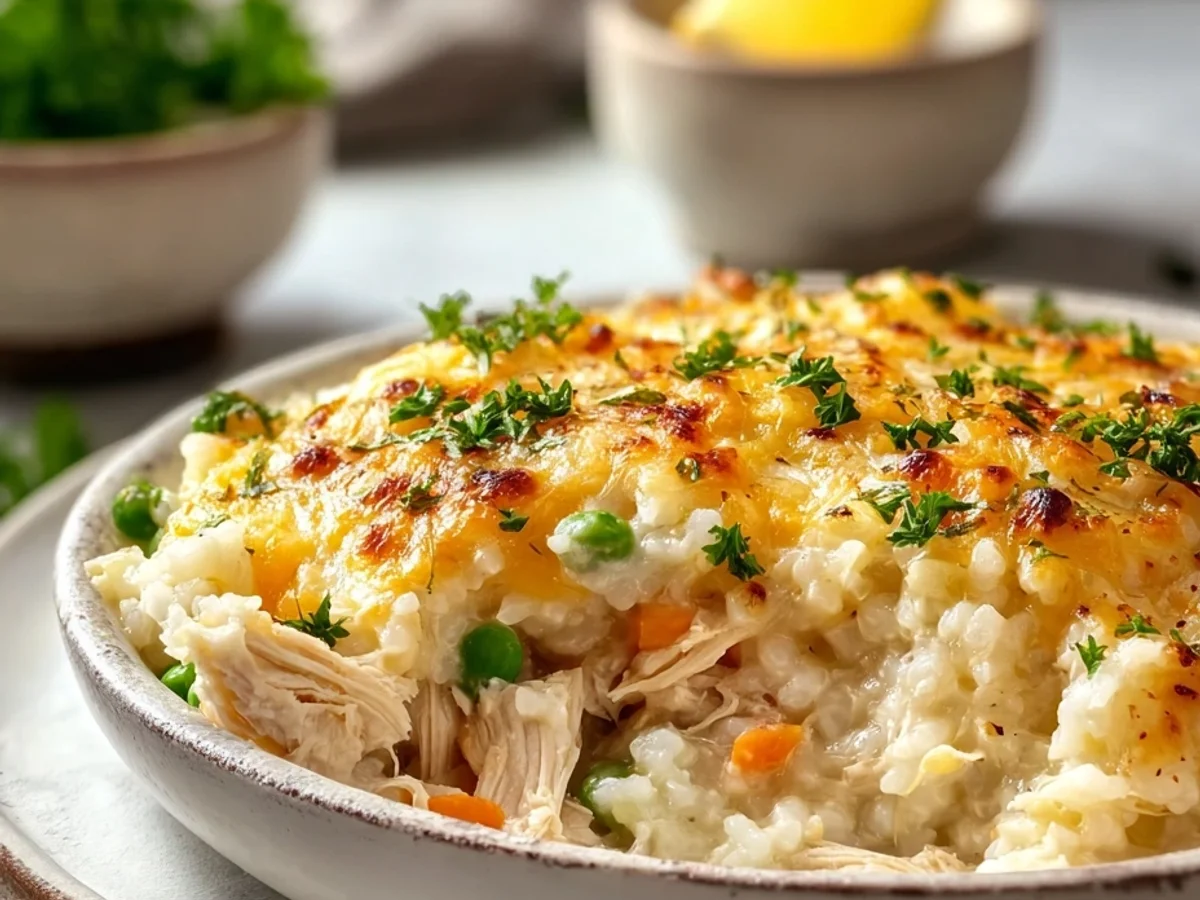 Healthy Chicken Cauliflower Rice Casserole: Creamy & Easy - Image 1