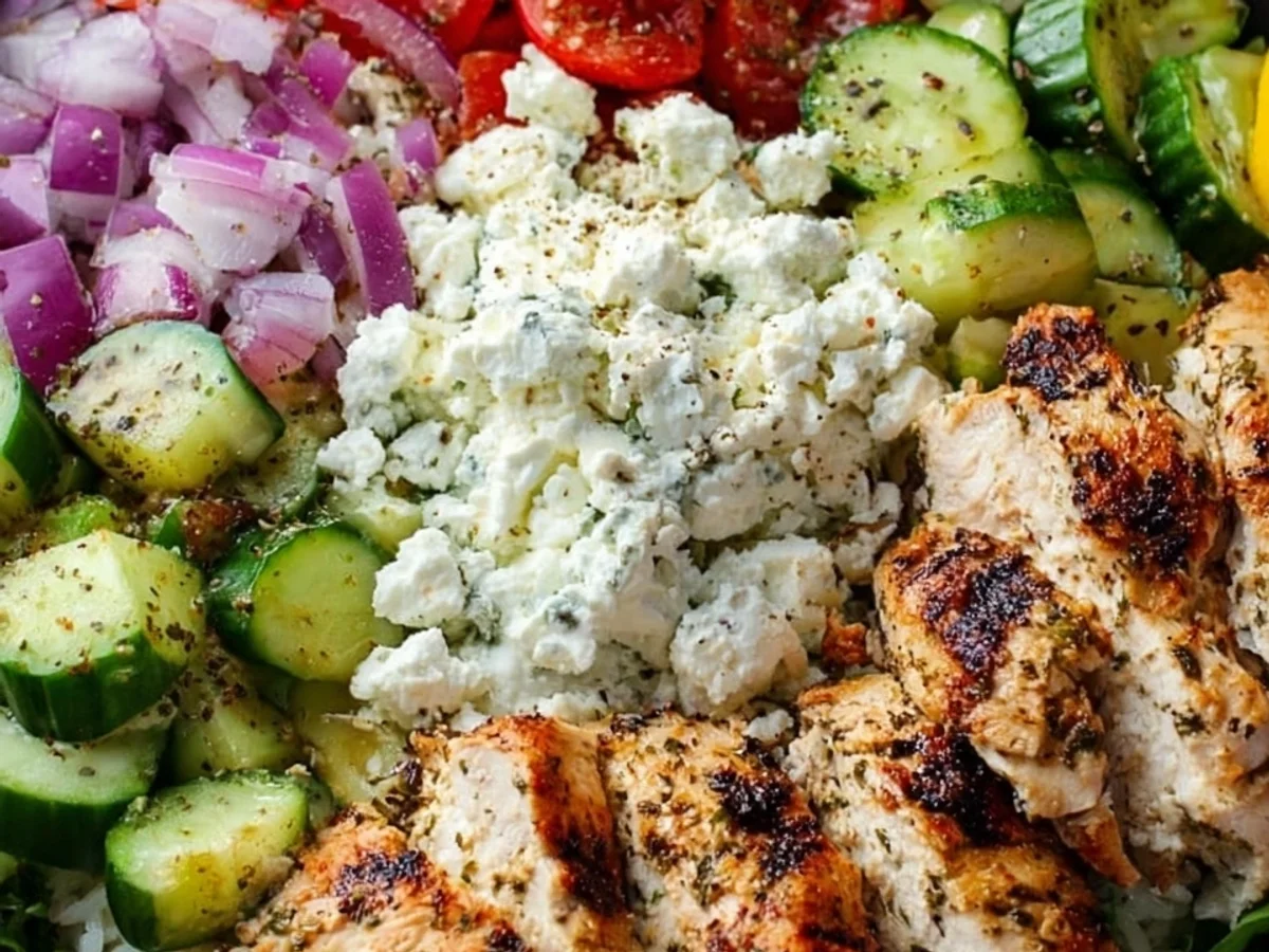 Healthy Greek Chicken Bowls for Meal Prep - Image 1