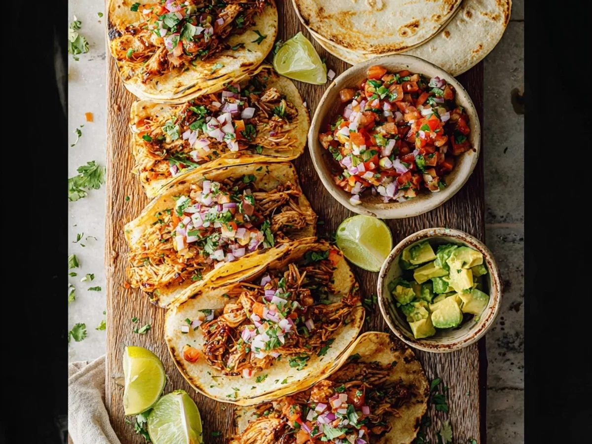 Healthy Slow Cooker Shredded Chicken Tacos: Light & Easy - Image 1