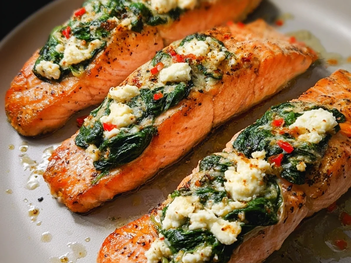 Healthy Stuffed Salmon: Spinach & Feta in 30 Min! - Image 2
