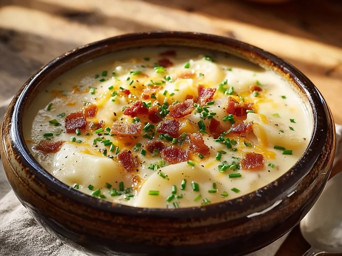 Hearty Cheesy Crock Pot Potato Soup: Slow Cooker Comfort - Image 2