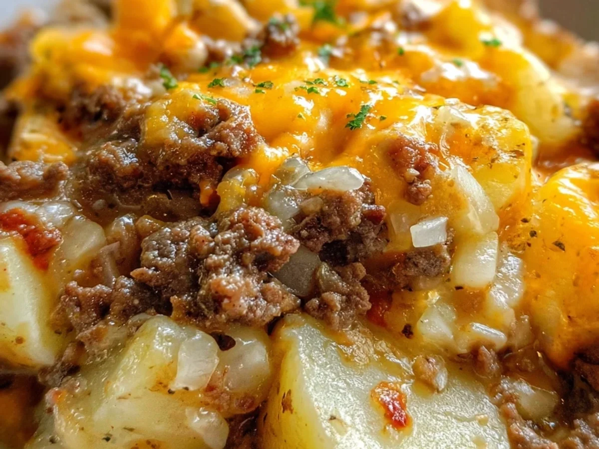 Hearty Crockpot Hamburger Potato Casserole - Image 1