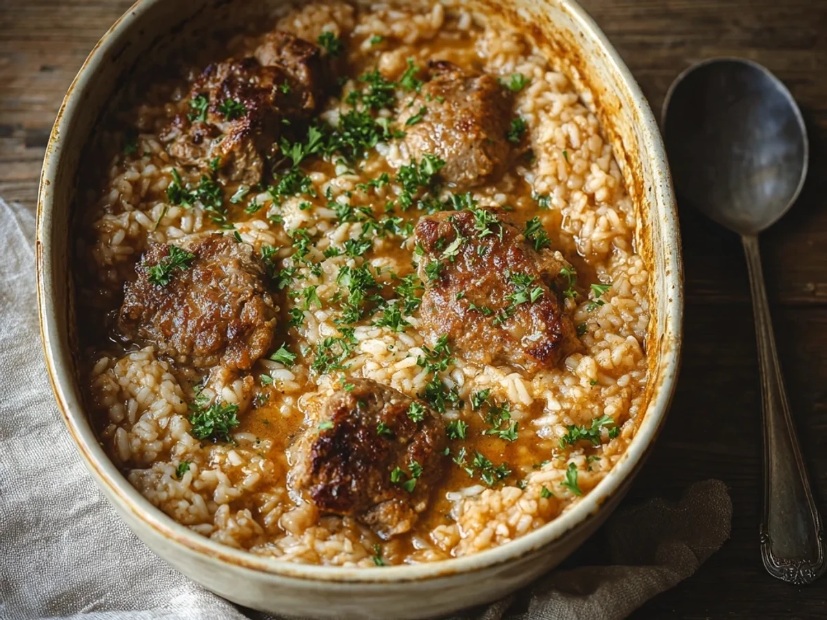 Hearty Lamb Chop Casserole with Rice for Easy Dinners - Image 2