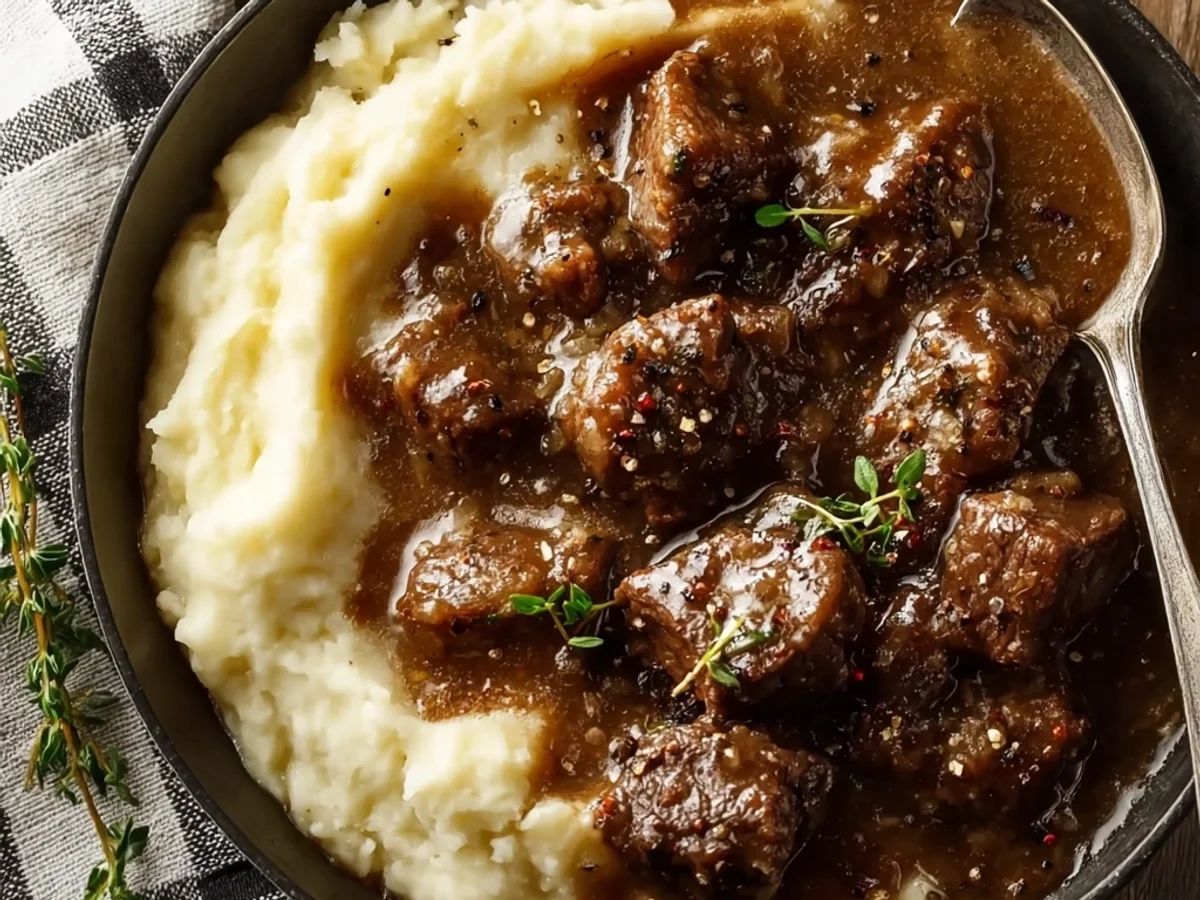 Hearty Sirloin Tips in Gravy: A Family Favorite - Image 2