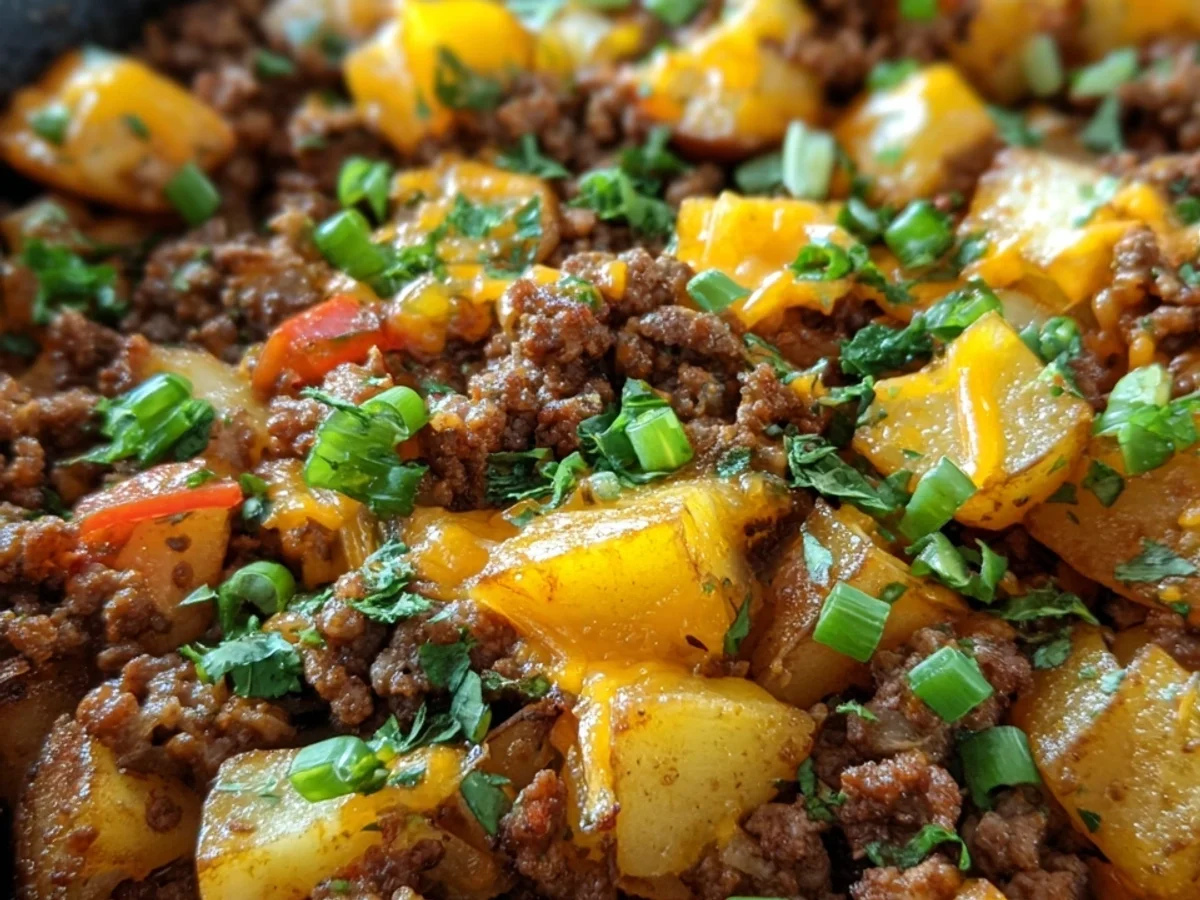 Hearty Skillet Ground Beef and Potatoes: A One-Pan Dinner - Image 1