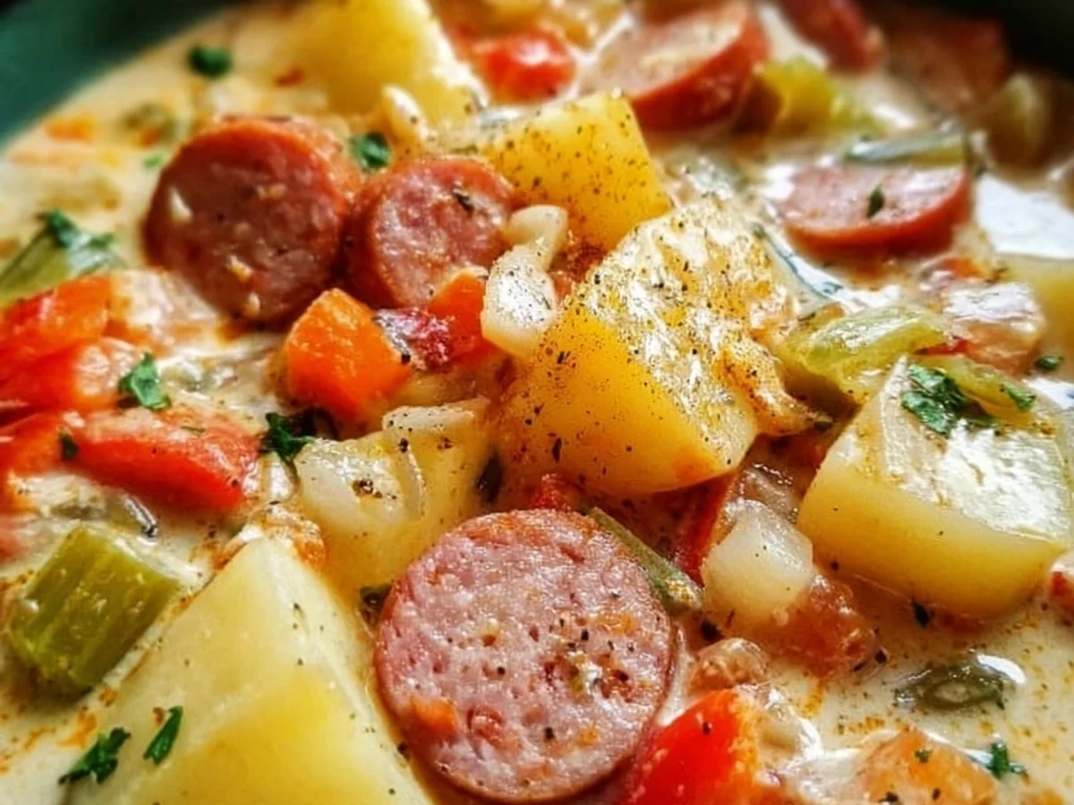 Hearty Slow Cooker Cajun Potato Soup - Image 1