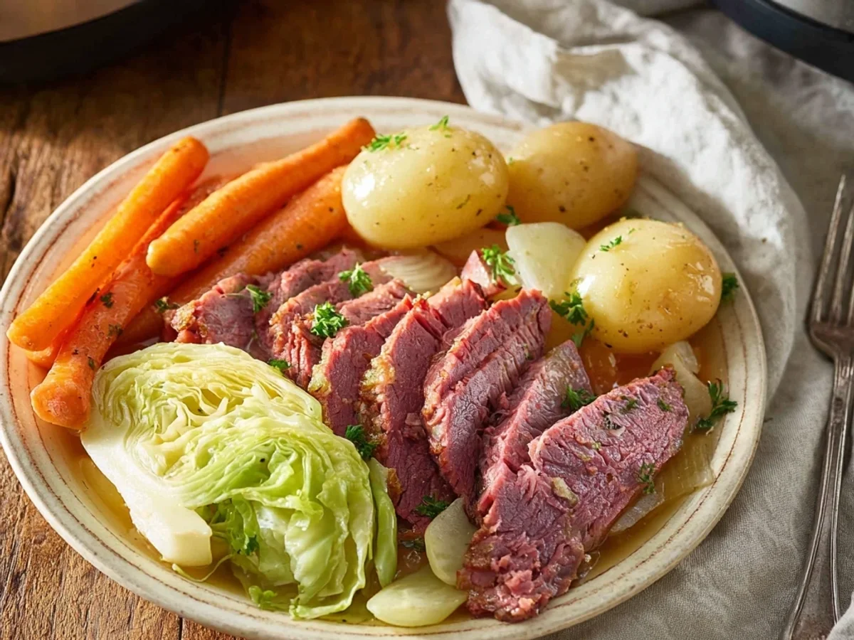 Hearty Slow Cooker Corned Beef and Cabbage Comfort - Image 1
