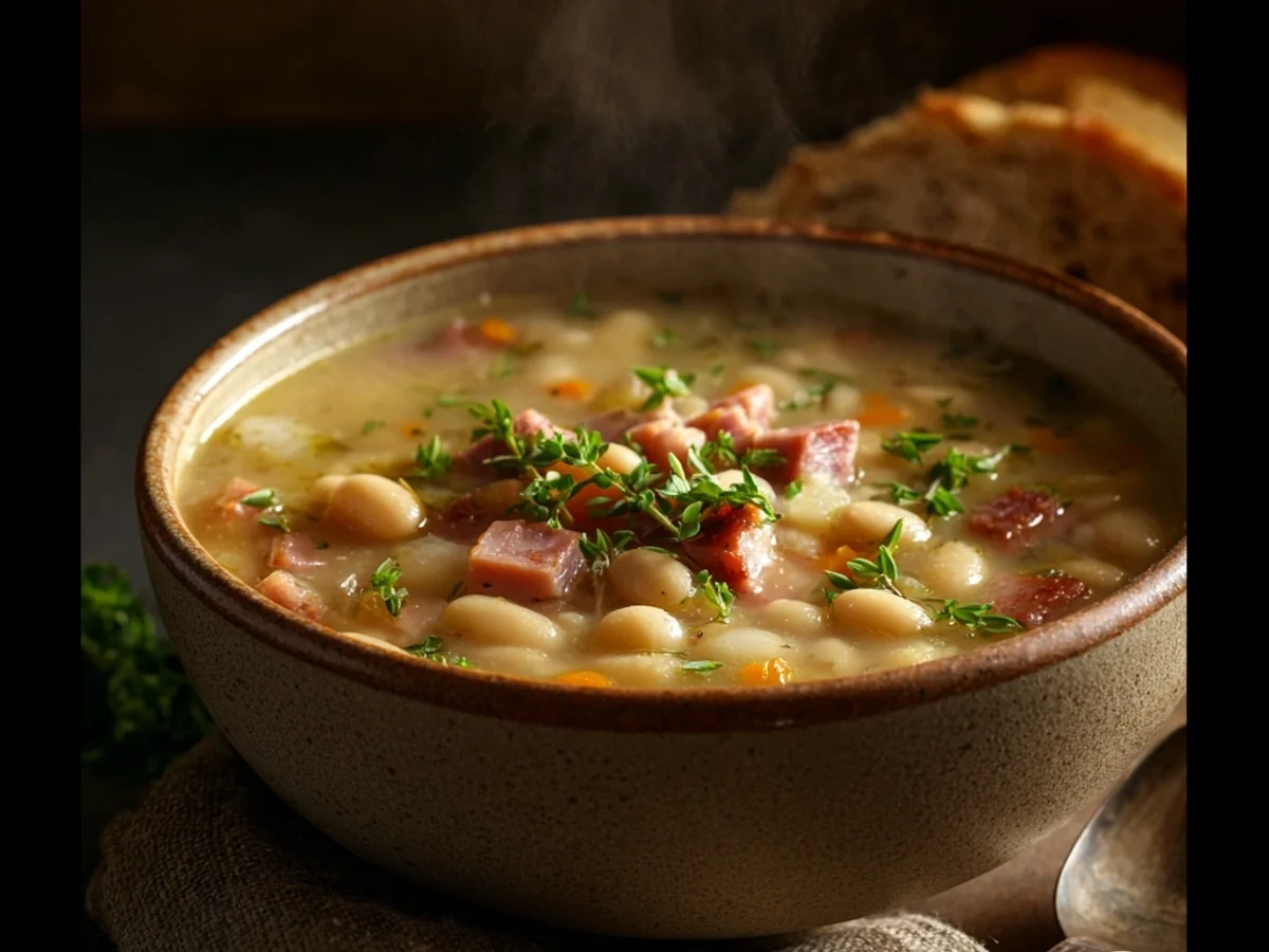Hearty White Bean Soup with Turkey Ham - Image 1