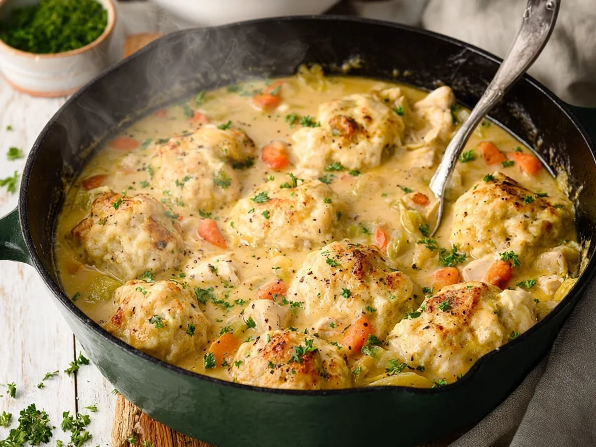 Homestyle Dutch Oven Chicken and Dumplings - Image 1
