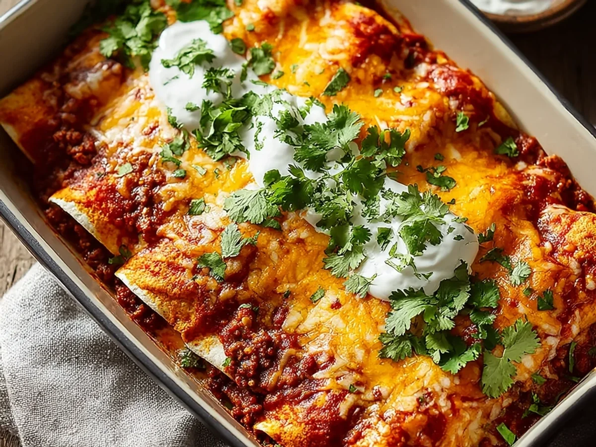 Homestyle Ground Beef Enchiladas: A Speedy Weeknight Meal - Image 2