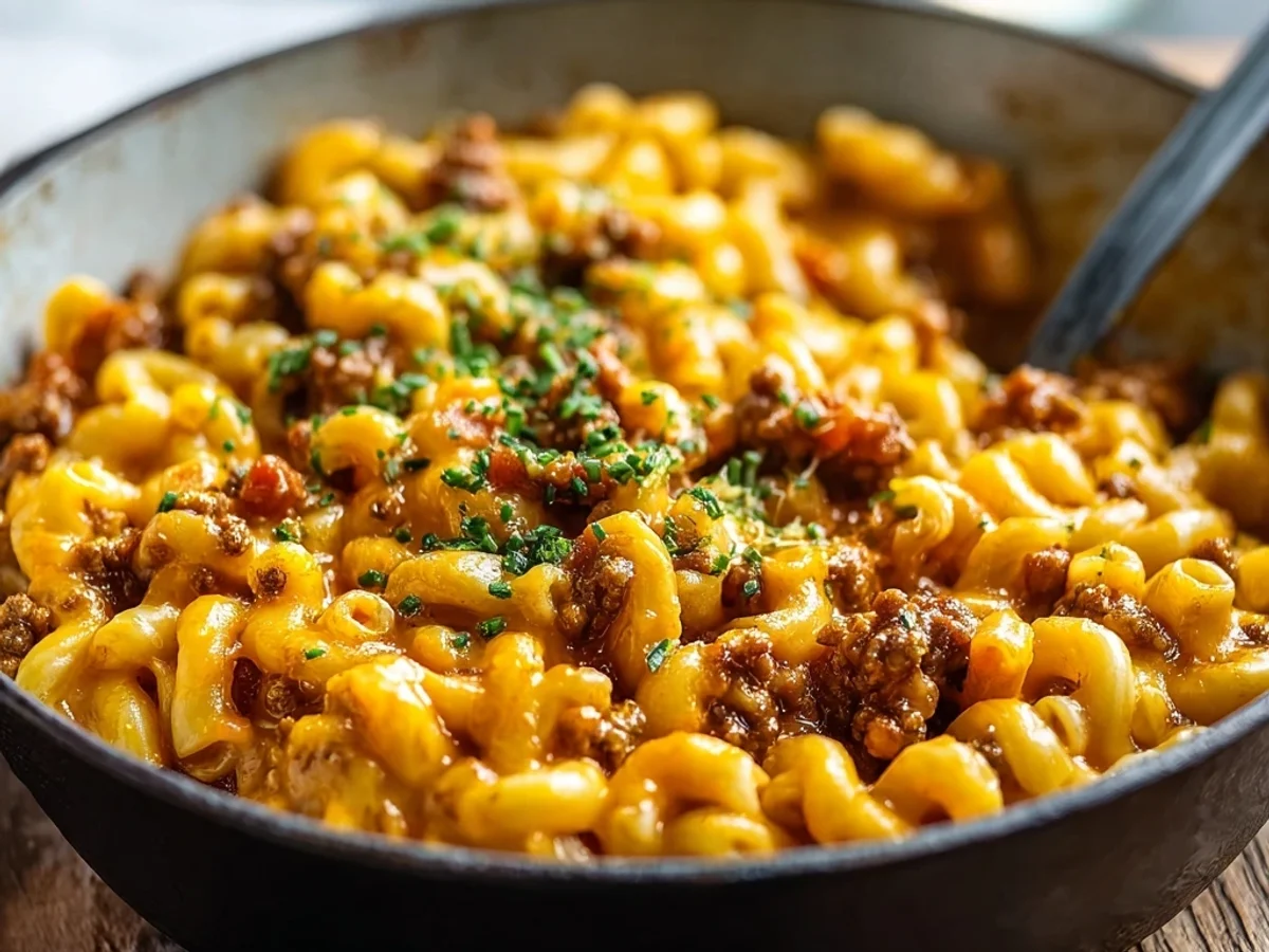 Homestyle One Pot Cheeseburger Macaroni Recipe - Image 2