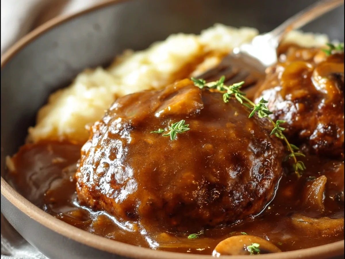 Homestyle Salisbury Steak Recipe: Rich Onion Gravy - Image 2