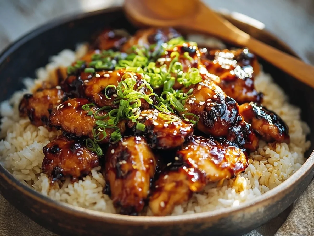 Honey BBQ Chicken Rice Bowl: Easy Weeknight Dinner - Image 1