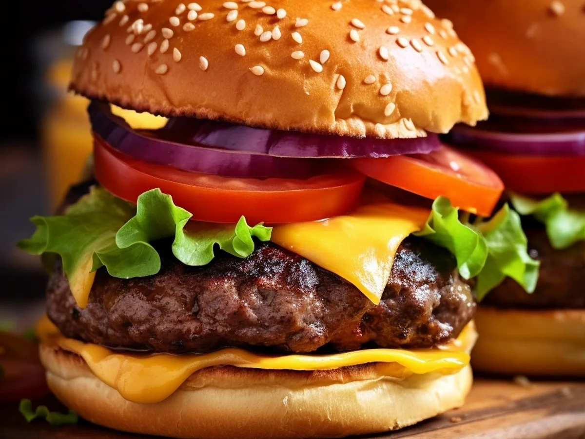 Juicy Air Fryer Hamburgers: Quick Weeknight Meal - Image 1