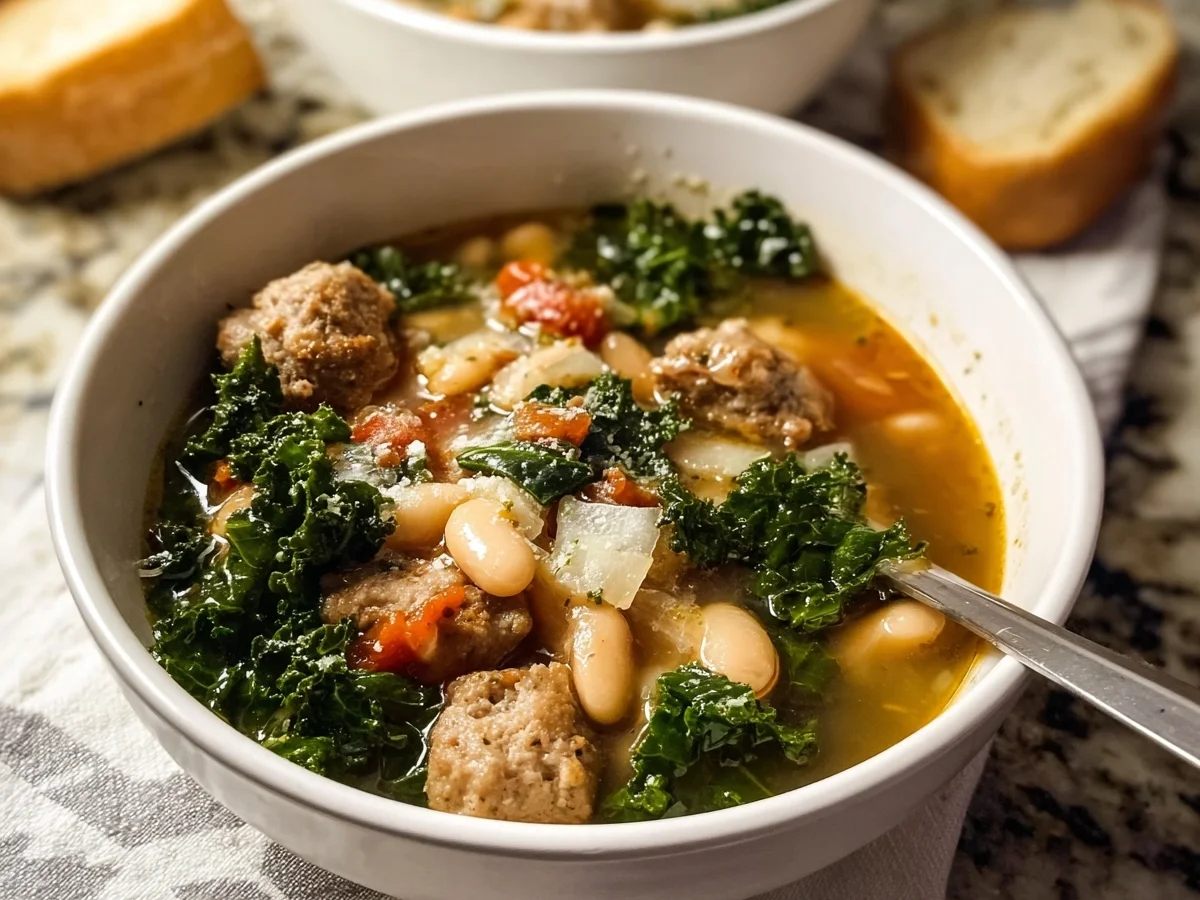Kale Turkey Sausage White Bean Soup - Image 2