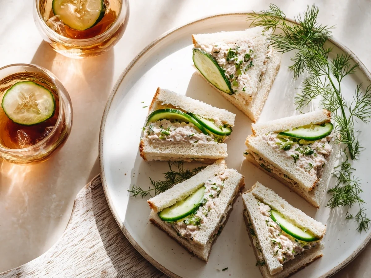 Light Tuna Cucumber Sandwiches: Fresh & Quick - Image 1