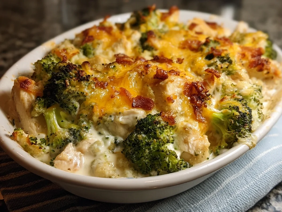 Low Carb Creamy Chicken Broccoli Casserole - Image 1
