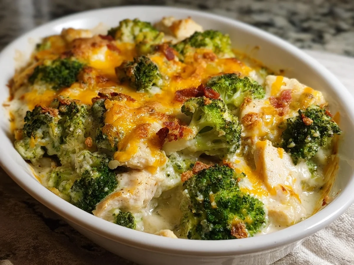 Low Carb Creamy Chicken Broccoli Casserole - Image 2