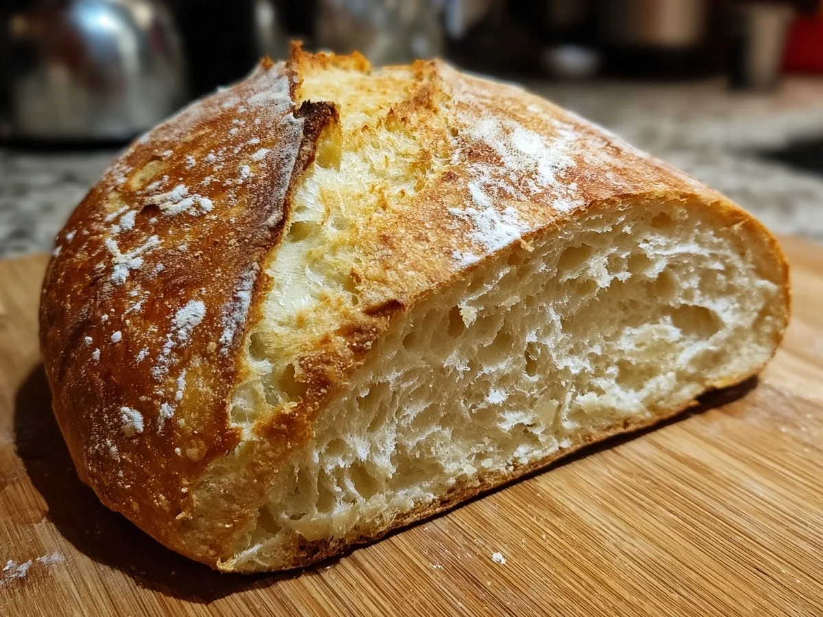 No Knead Bread: Easy 2-Hour Homemade Loaf Recipe - Image 1