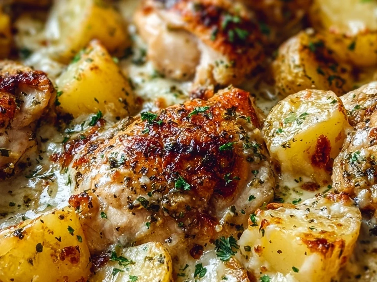 One-Pan Garlic Parmesan Chicken & Potatoes Recipe - Image 1