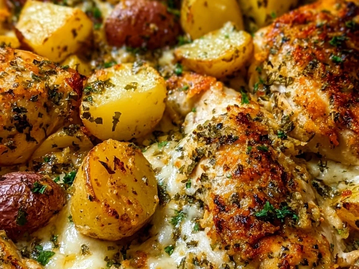 One-Pan Garlic Parmesan Chicken & Potatoes Recipe - Image 2