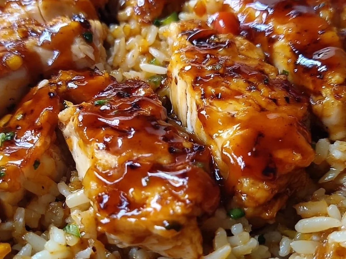 One-Pan Honey BBQ Chicken Rice: Easy Weeknight Meal - Image 1
