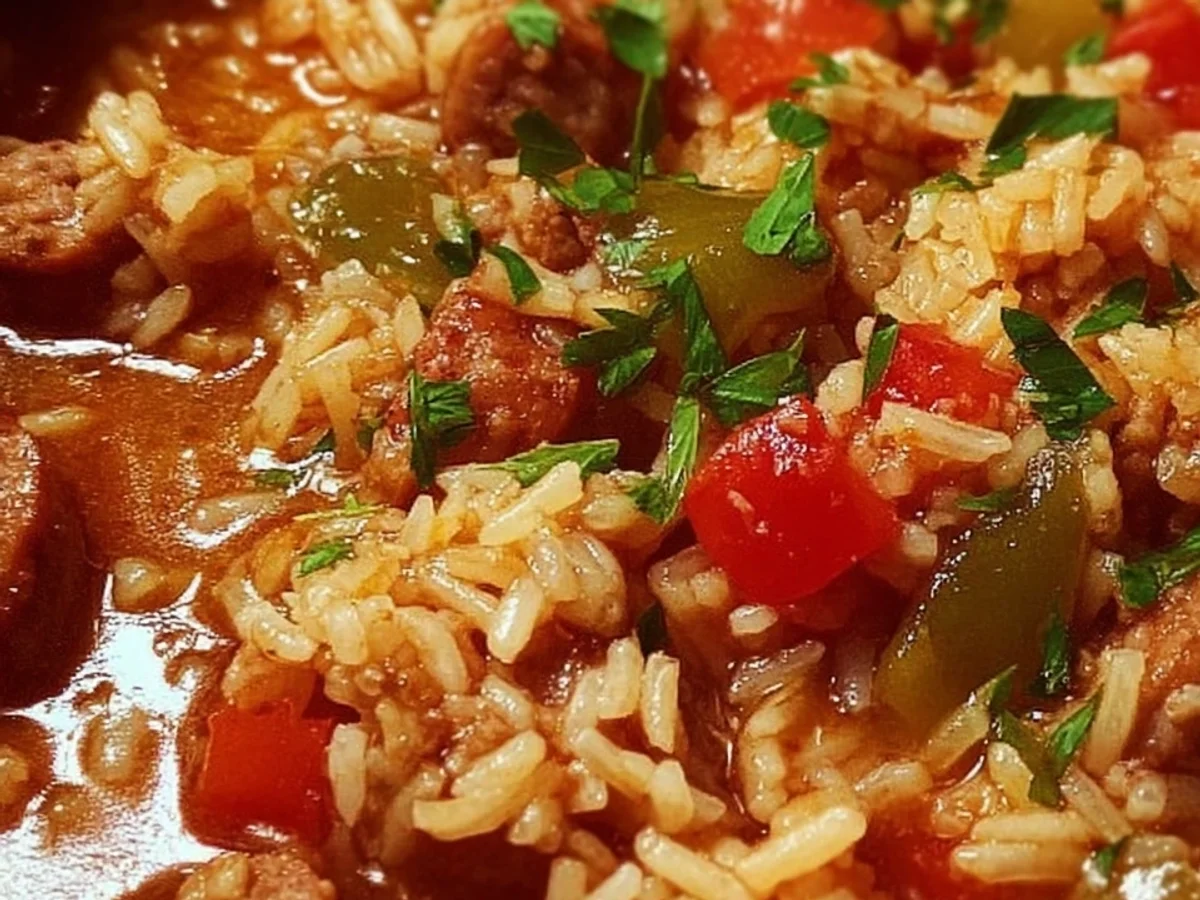 One-Pot Rice & Beef Sausage: Easy Weeknight Meal - Image 1