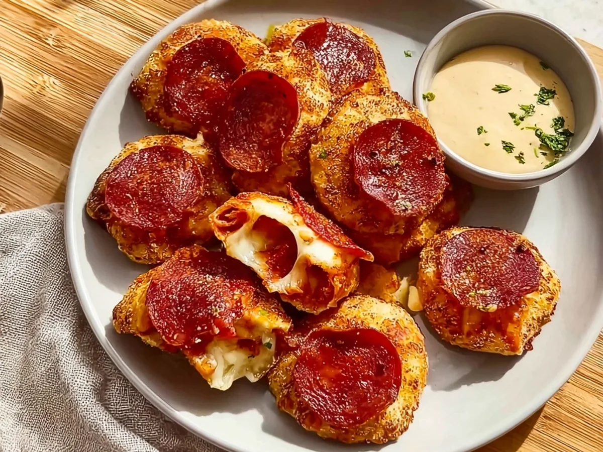 Peppy Pepperoni Pockets Recipe: Cheesy, Crispy Bites - Image 2