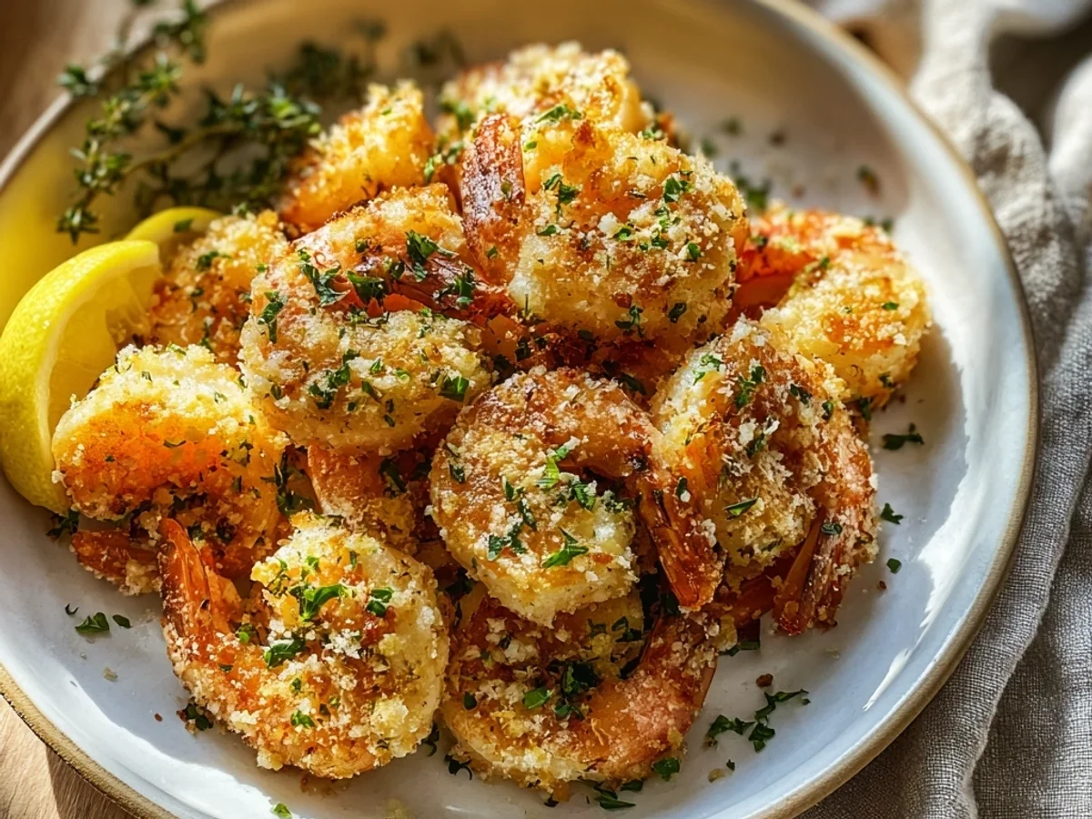 Quick Air Fryer Garlic Parmesan Shrimp: Zesty & Fast - Image 1