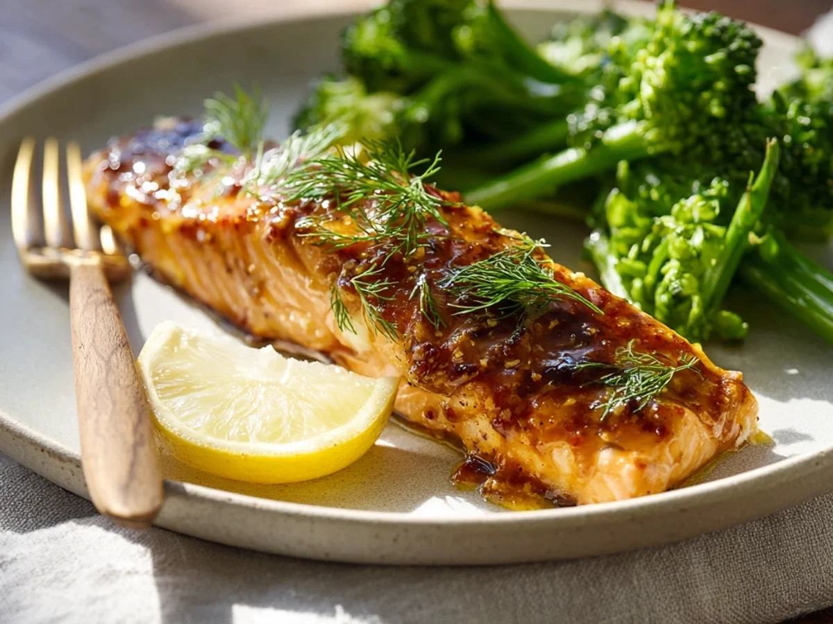 Quick Air Fryer Honey Mustard Salmon - Image 2