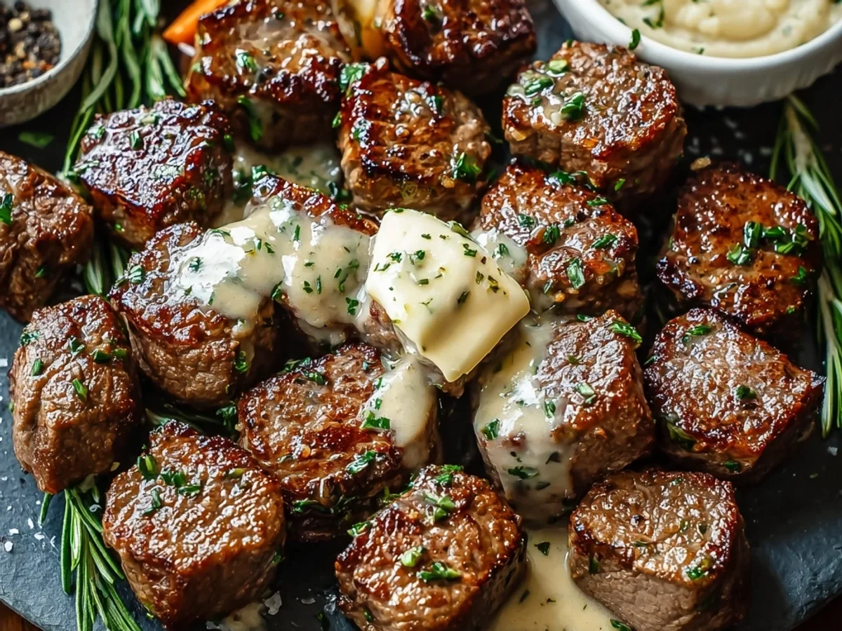 Quick Garlic Butter Steak Bites: Dinner Done! - Image 1