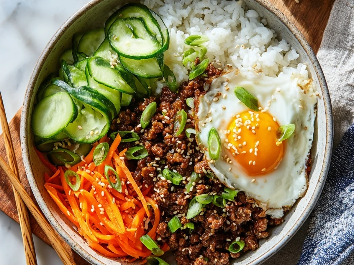 Quick Korean Ground Beef Bowl: Better Than Takeout - Image 1