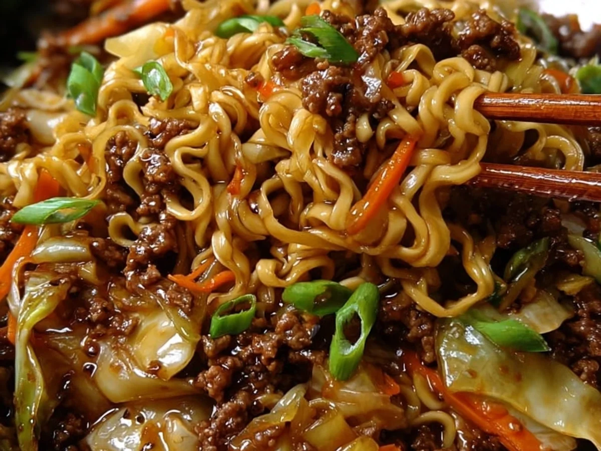 Quick Lamb Potsticker Noodle Bowl - Image 1