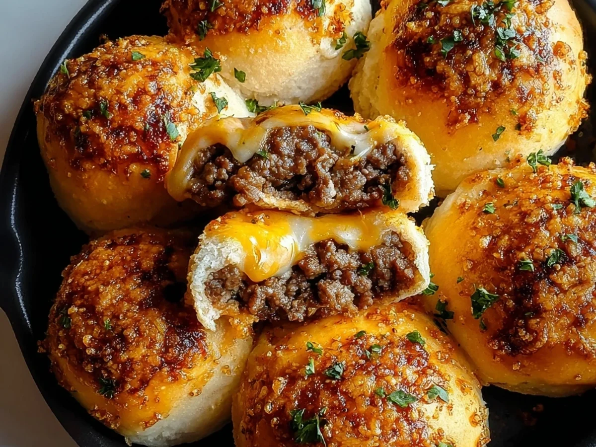 Rich Garlic Parmesan Burger Bombs - Image 1