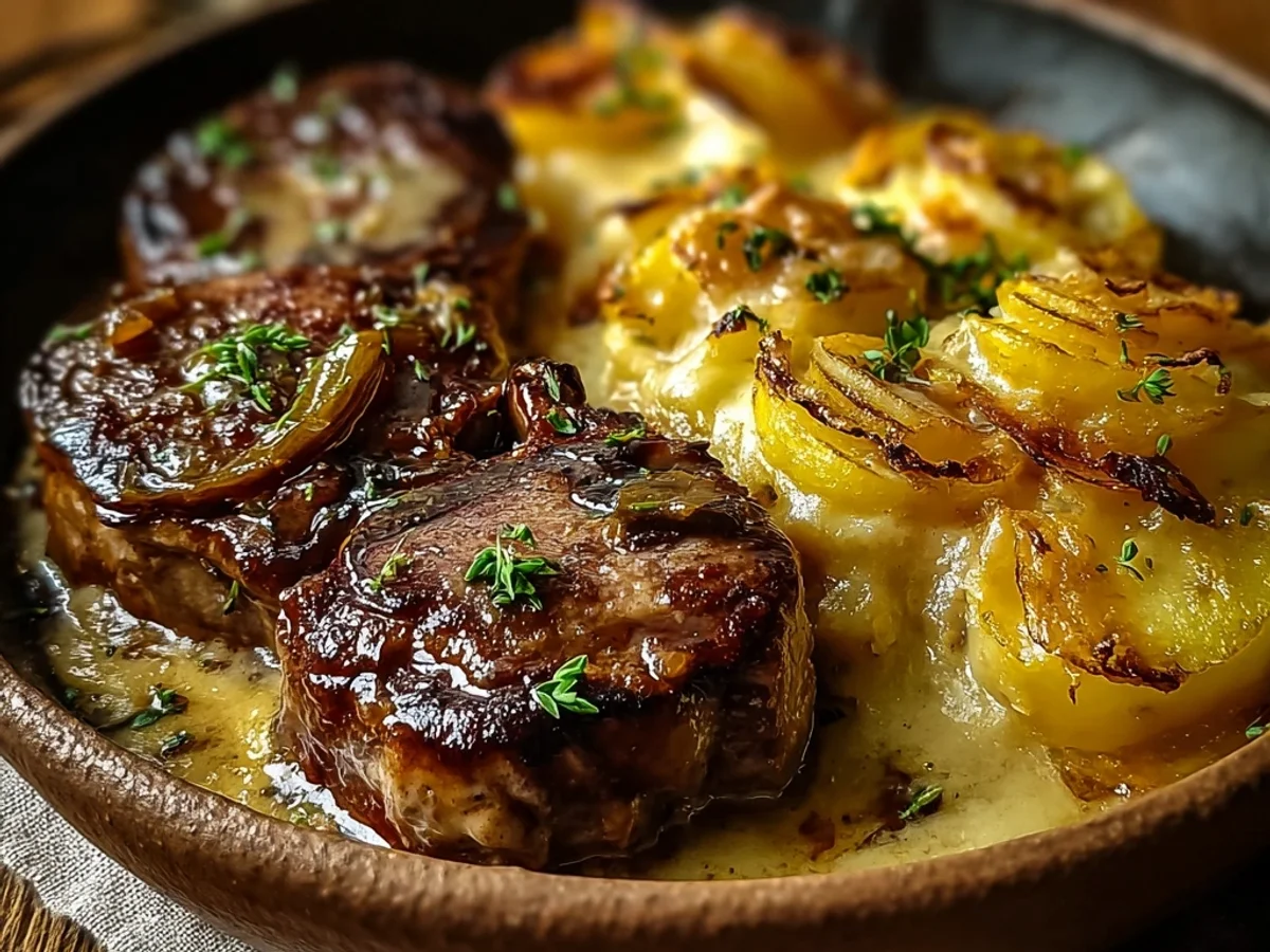 Rich Smothered Lamb & Scalloped Potato Casserole - Image 1